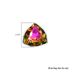 Austrian Crystal Triangle Stud Earrings