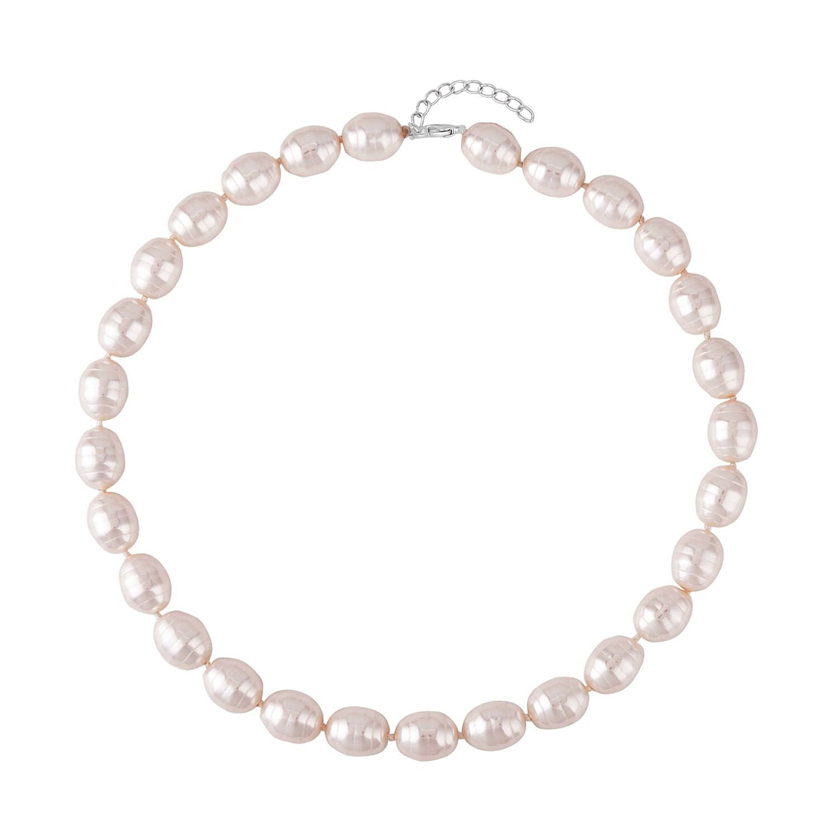 Canton Fair Closeout- White Shell Faceted Pearl 16X13mm  Necklace (Size - 20) 6980822 0
