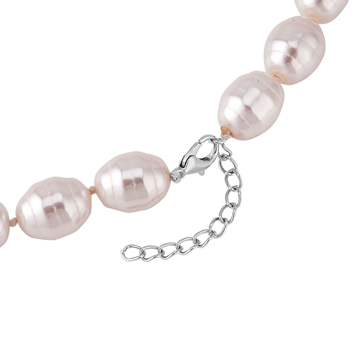 Canton Fair Closeout- White Shell Faceted Pearl 16X13mm  Necklace (Size - 20) 6980822 4