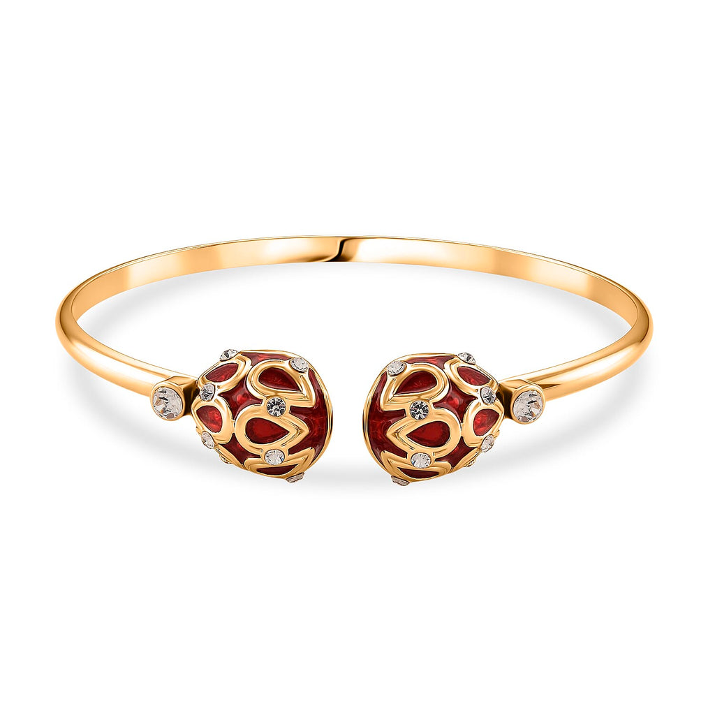 Designer Inspired- Enamled Bangle (Size 7.5 Inch)