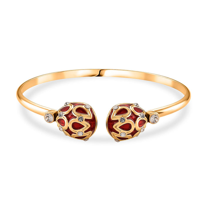 Designer Inspired- Enamelled Bangle (Size 7.5 Inch) 8538791 1
