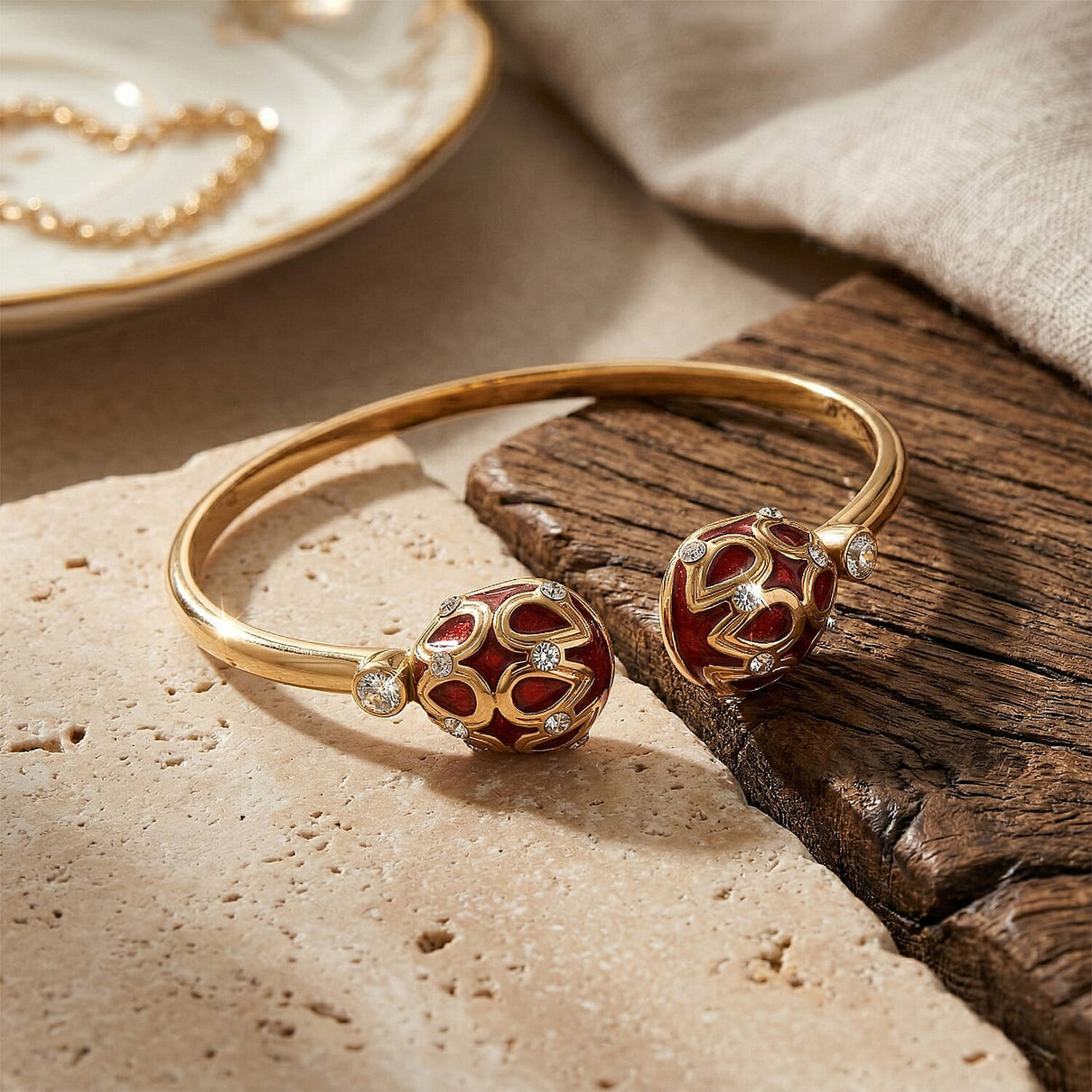 Designer Inspired- Enamelled Bangle (Size 7.5 Inch) 8538791 3