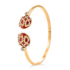 Designer Inspired- Enamled Bangle (Size 7.5 Inch)