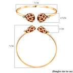 Designer Inspired- Enamled Bangle (Size 7.5 Inch)
