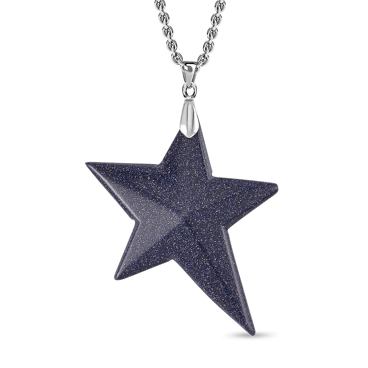 Blue Sanstone Pendant with Chain 0.01ct  0.010  Ct. 4127941 0