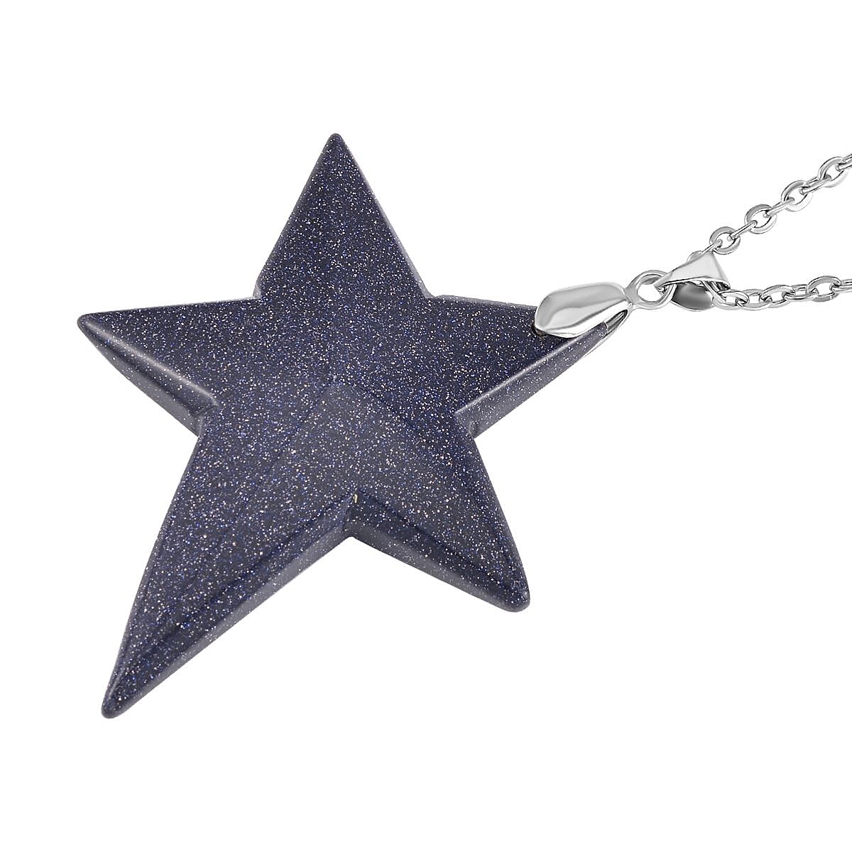 Blue Sanstone Pendant with Chain 0.01ct  0.010  Ct. 4127941 4