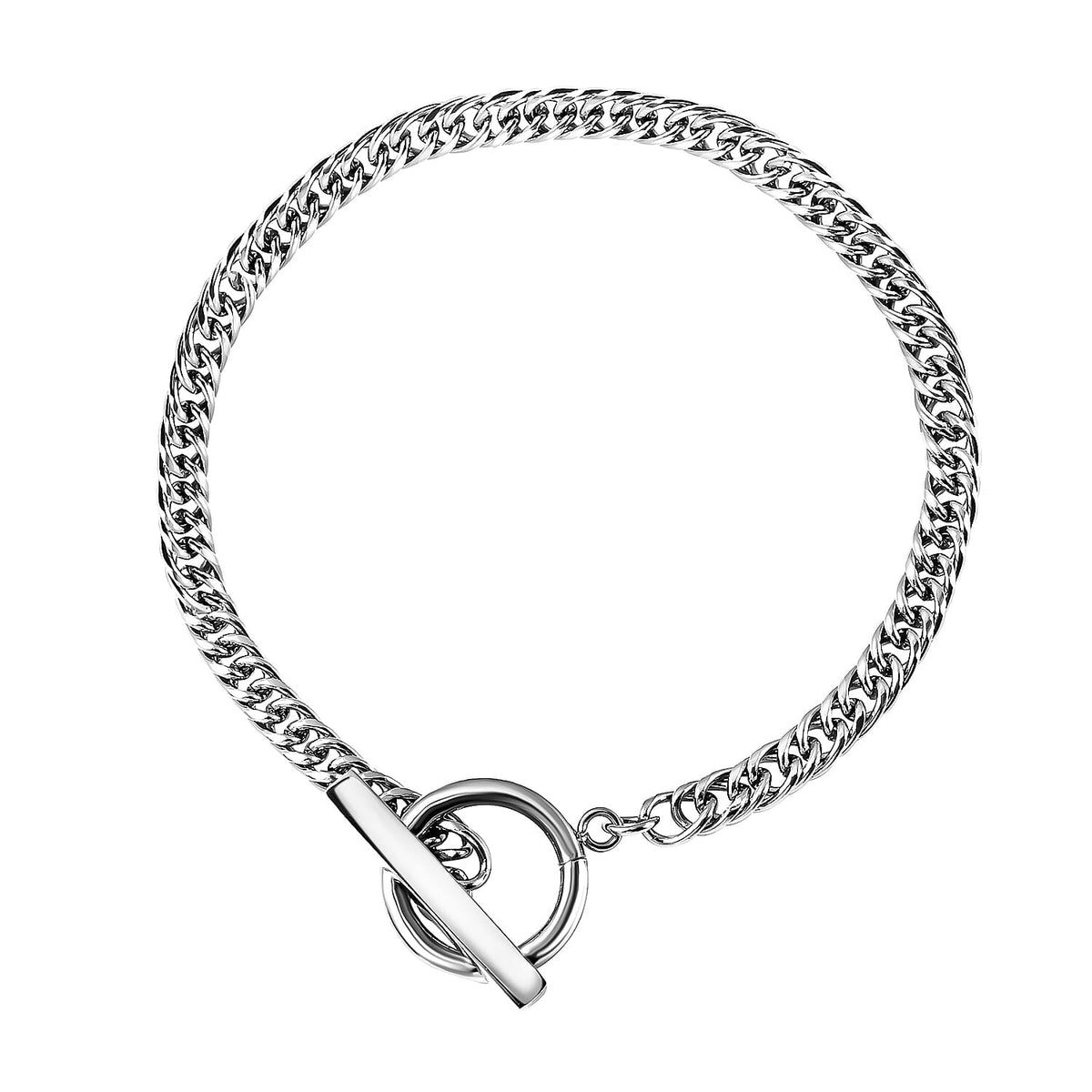 Cuban Bracelet (Size - 7.5) ) in Stainless Steel 6342202 0