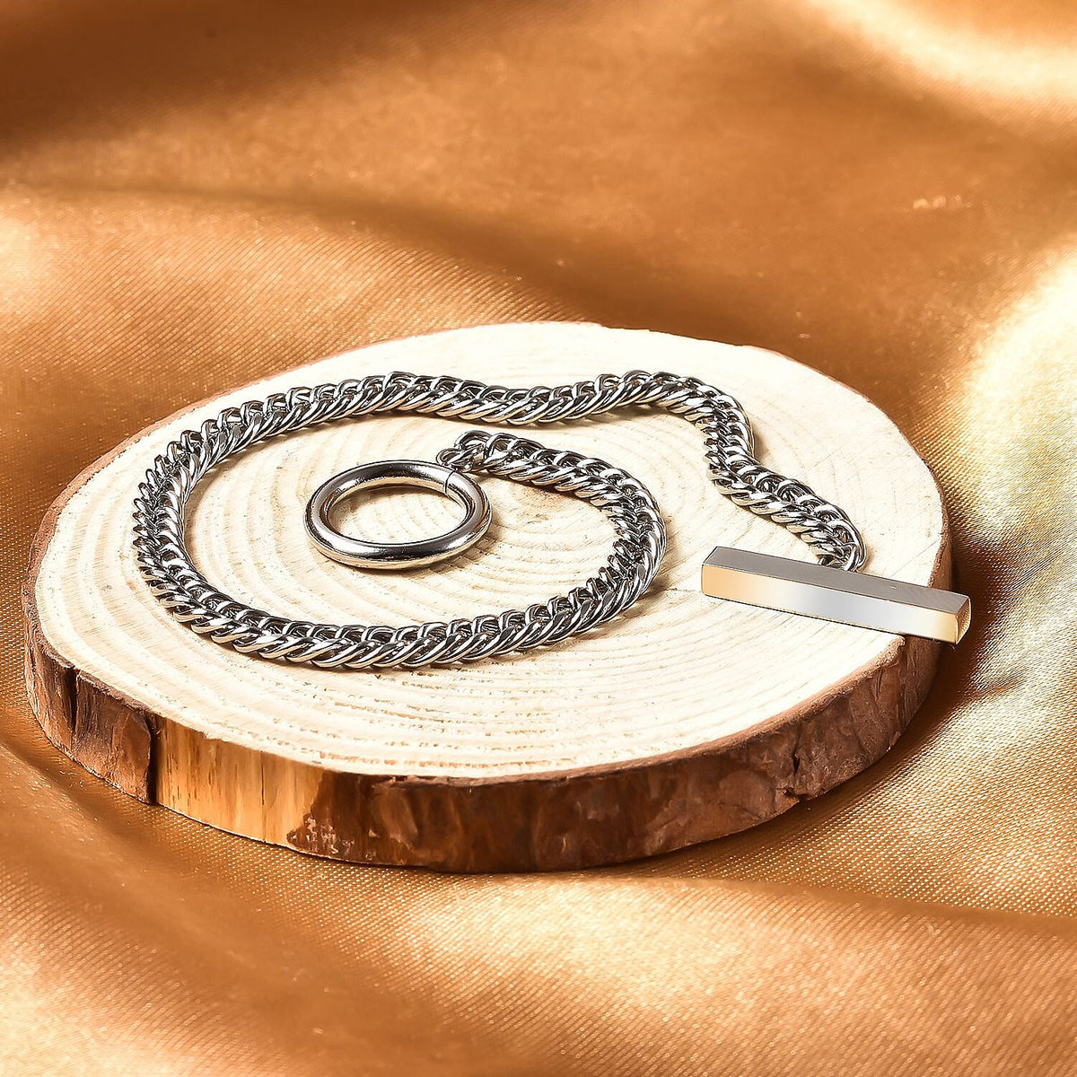 Cuban Bracelet (Size - 7.5) ) in Stainless Steel 6342202 2