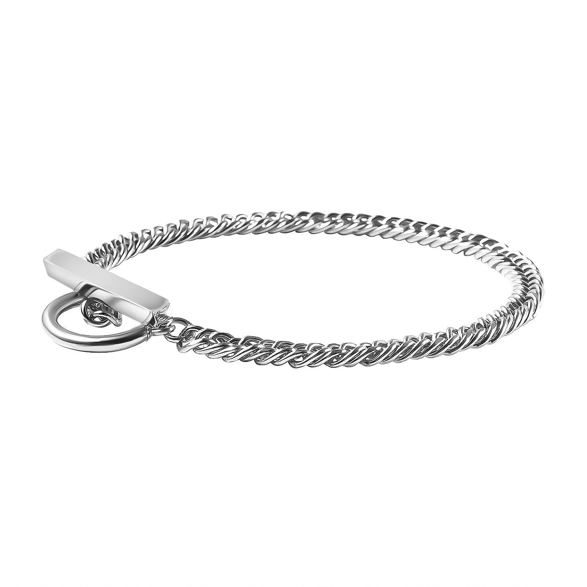 Cuban Bracelet (Size - 7.5) ) in Stainless Steel 6342202 3