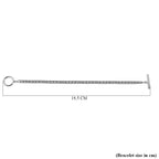 Bracelet (Size - 7.5) in Stainless Steel With Silver Tone