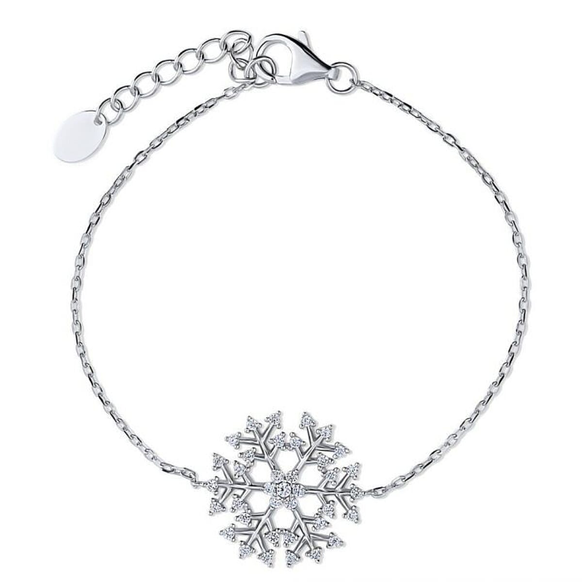 Elanza - Cubic Zirconia Bracelet (Size - 7.5-1 Inch Ext) 8413535 0