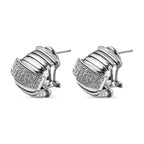 Cubic Zirconia Earring in Sterling Silver