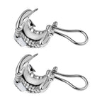 Cubic Zirconia Earring in Sterling Silver