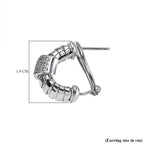 Cubic Zirconia Earring in Sterling Silver