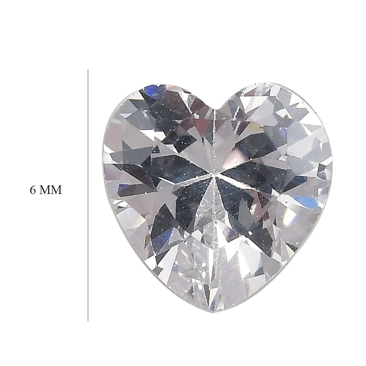 Set of 3 Cubic Zirconia Loose Gemstones in Heart Shape 3.84 Ct. 8062435 4