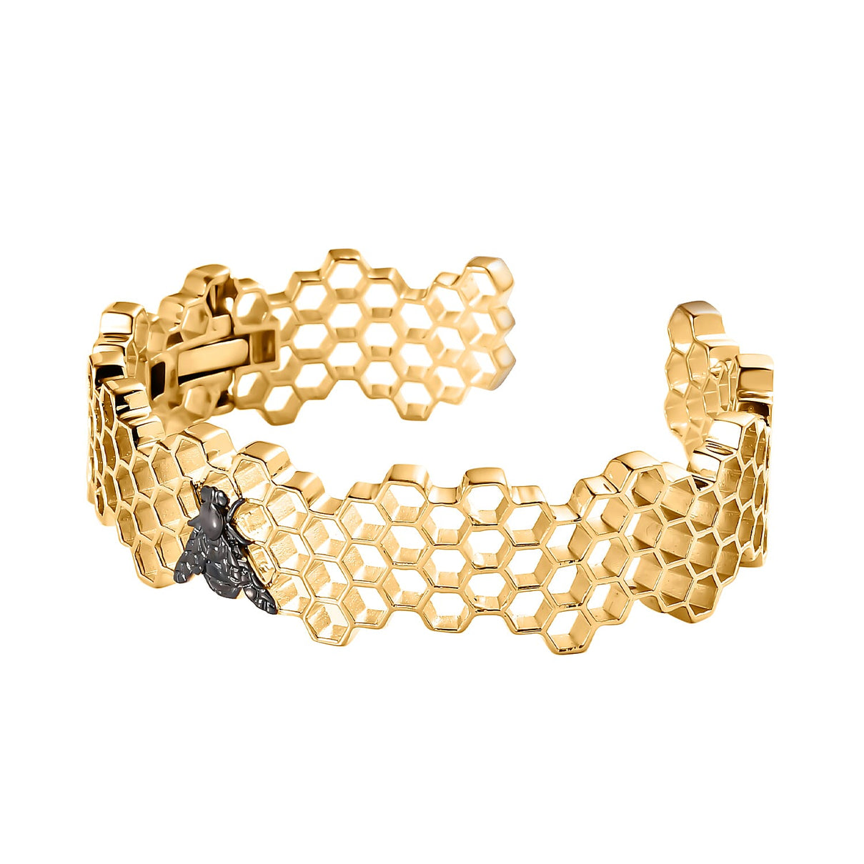 Limited Design Closeout Deal - Honeycomb Bee Cuff Bangle Size (7.5) 7571660 3