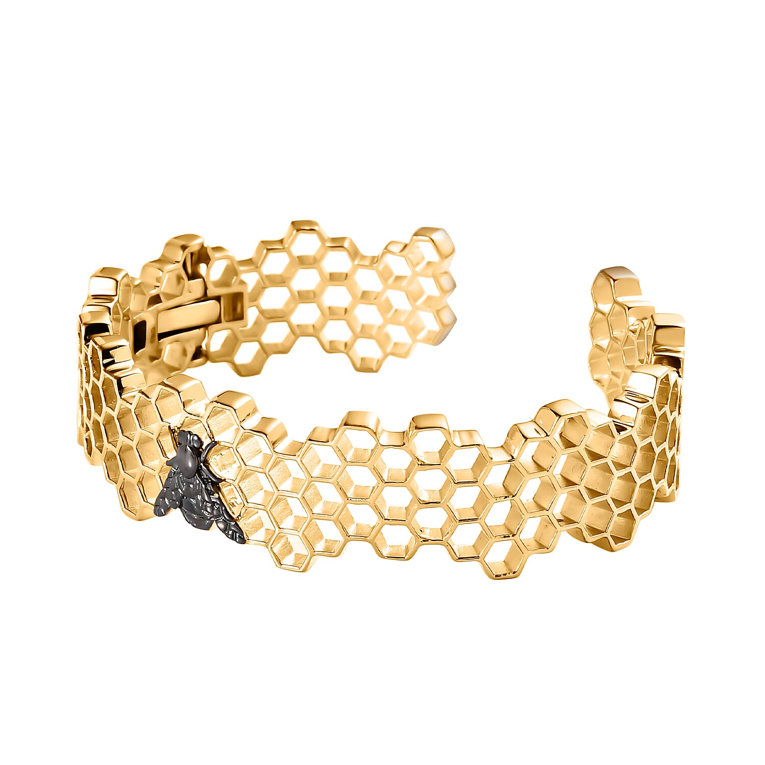 Limited Design Closeout Deal - Honeycomb Bee Cuff Bangle Size (7.5) 7571660 3