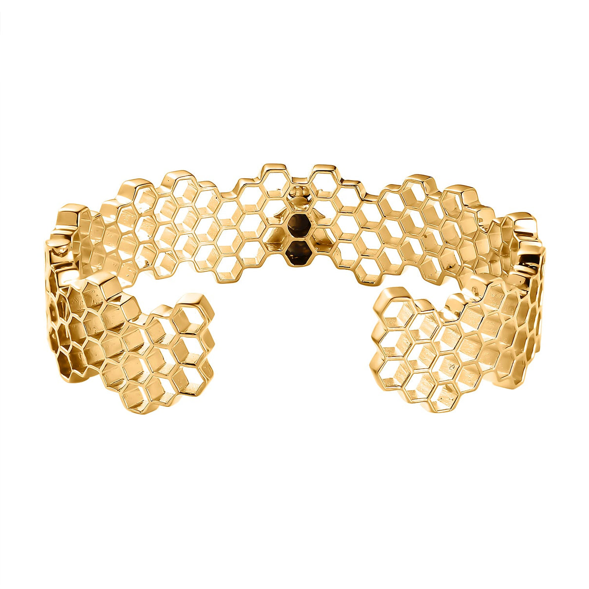 Limited Design Closeout Deal - Honeycomb Bee Cuff Bangle Size (7.5) 7571660 4
