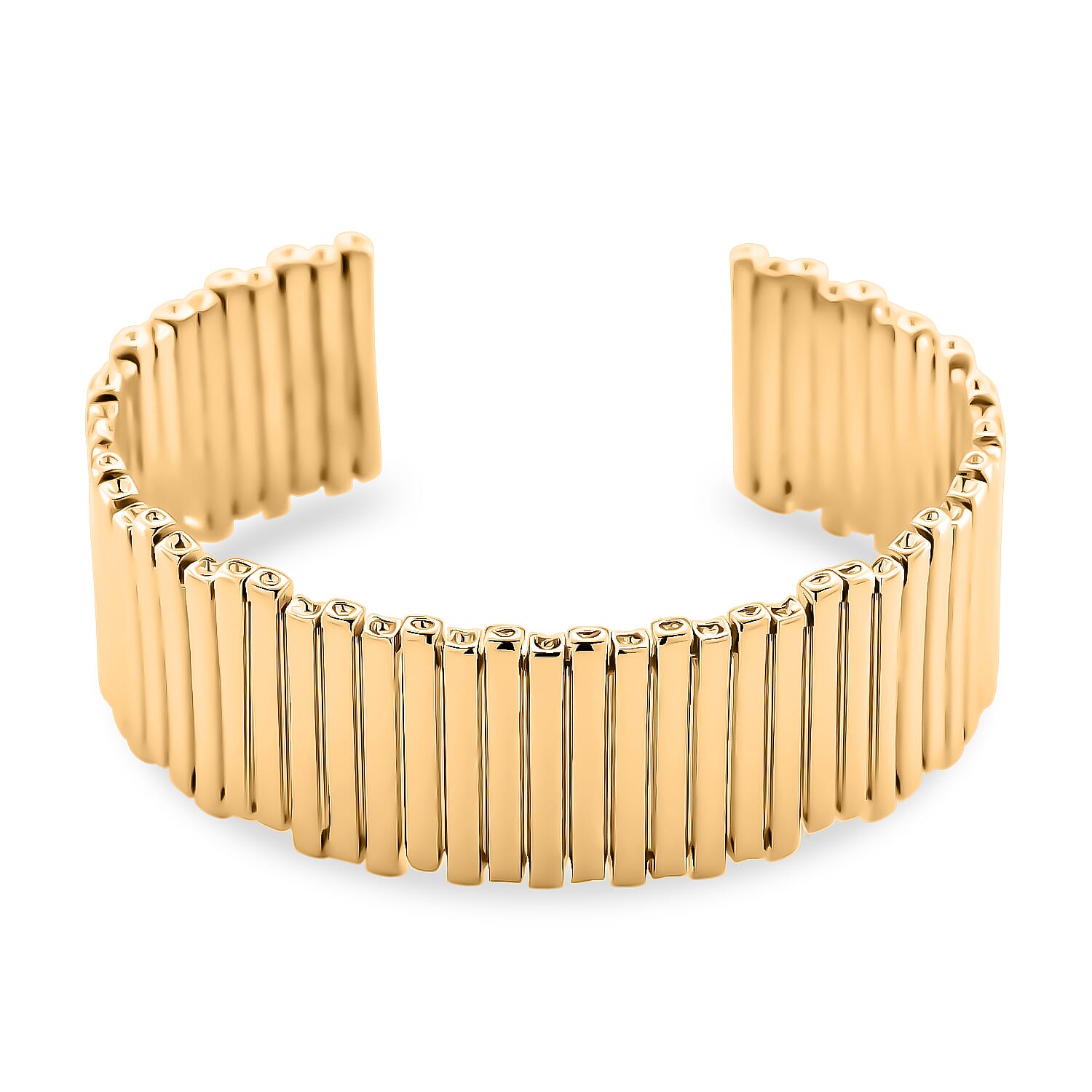 Designer Style Cuff Bangle in Yellow Gold Plated 8244409 0