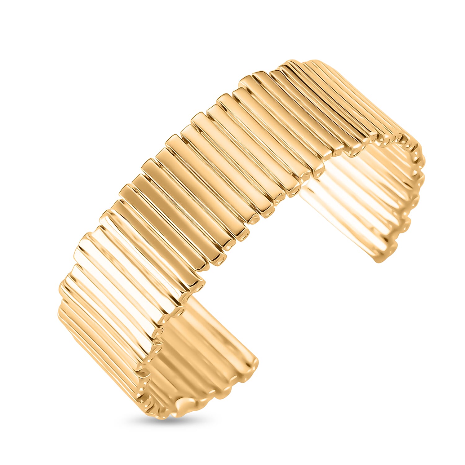 Designer Style Cuff Bangle in Yellow Gold Plated 8244409 4