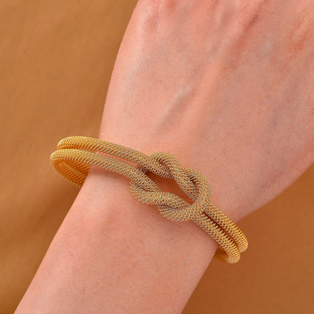Designer Inspired Cuff Knot Bangle (Size 7.5)