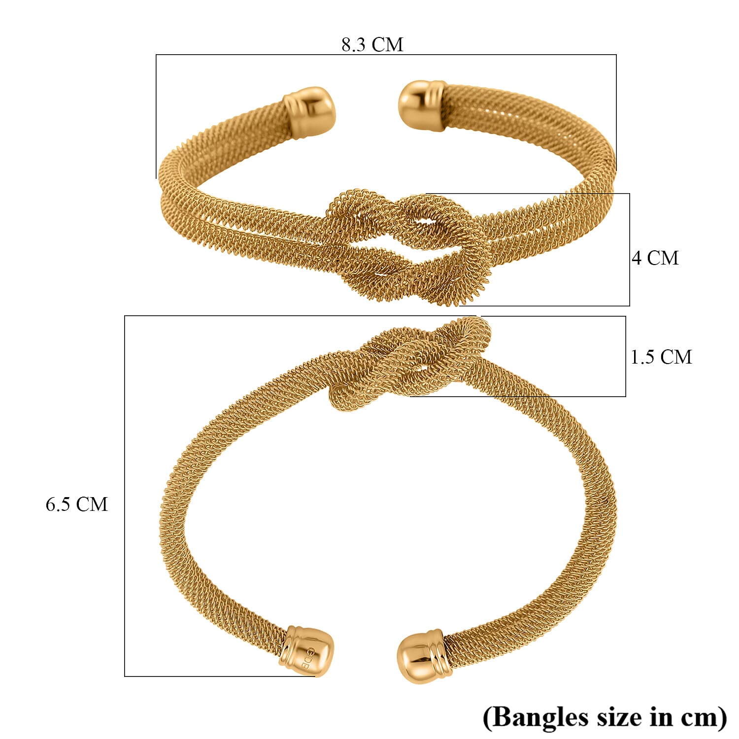 Designer Inspired Cuff Knot Bangle (Size 7.5) 8215327 6