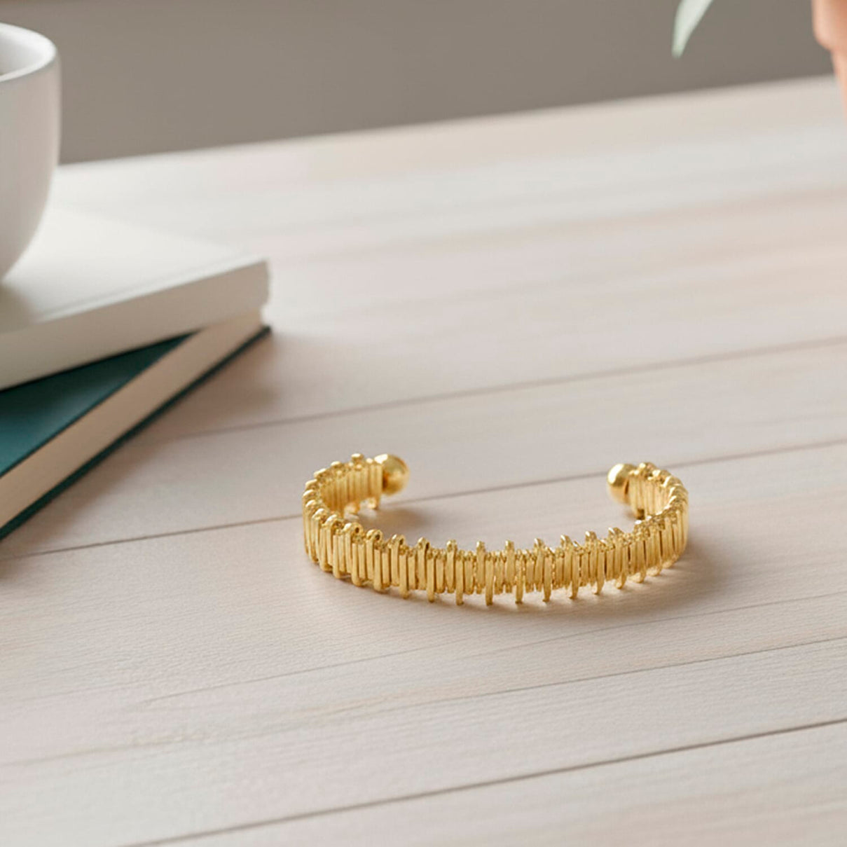 Designer Inspired  Bangle (Size 7.5) in Yellow Gold Tone 8244423 2