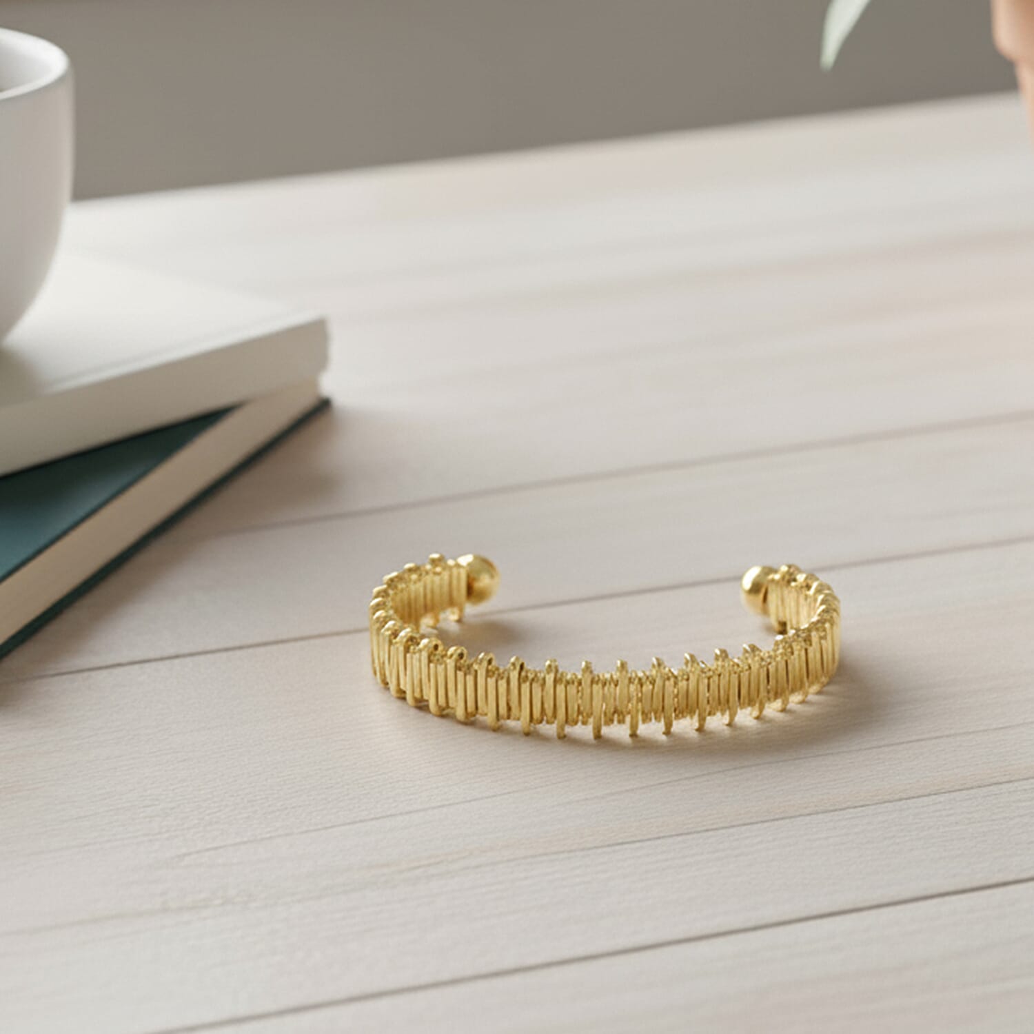 Designer Inspired  Bangle (Size 7.5) in Yellow Gold Tone 8244423 2