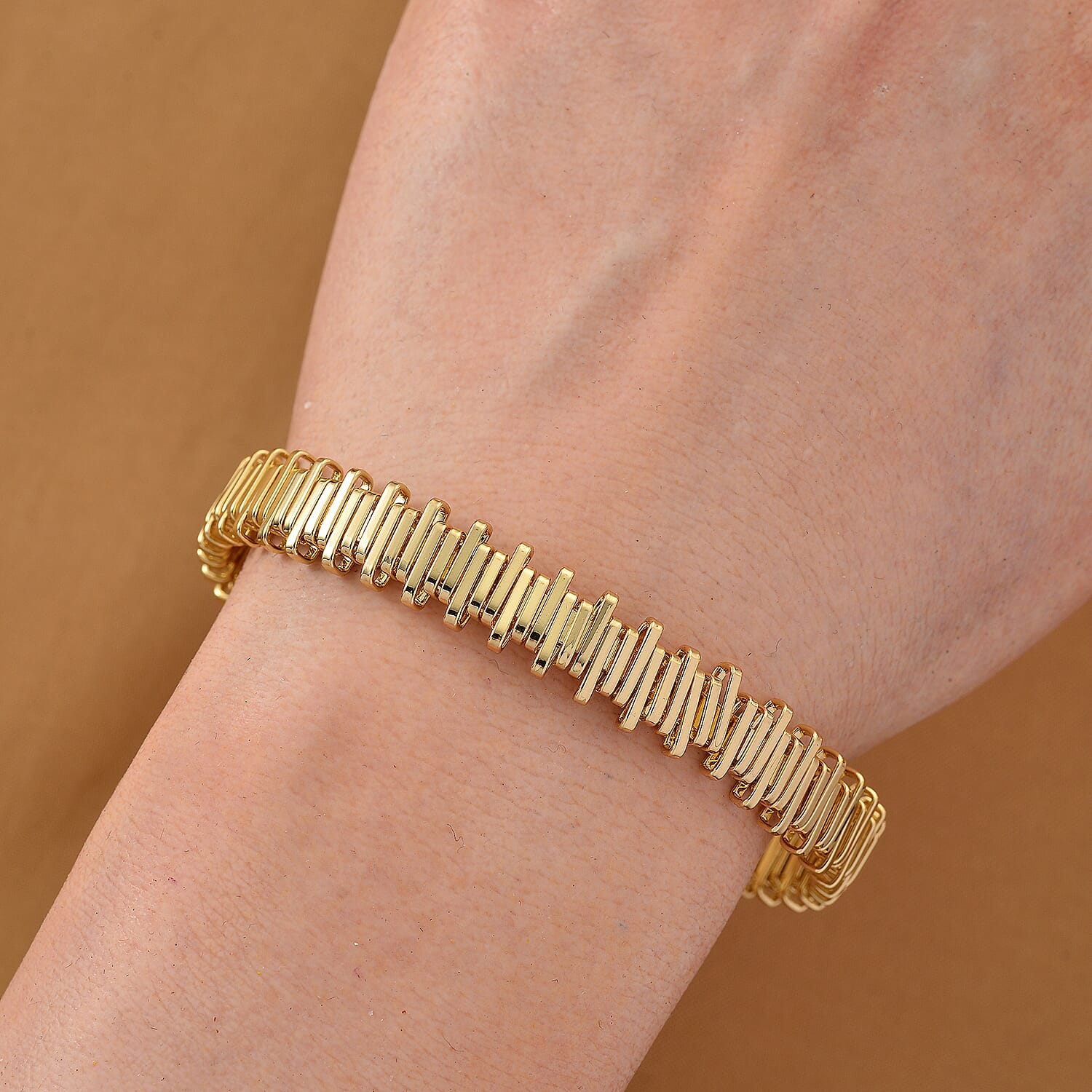 Designer Inspired  Bangle (Size 7.5) in Yellow Gold Tone 8244423 3