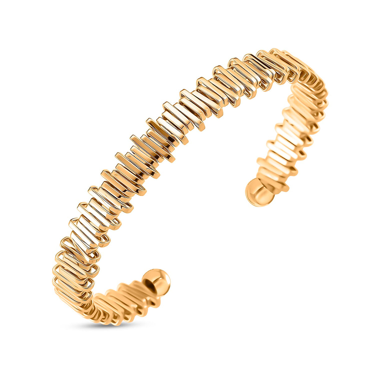 Designer Inspired  Bangle (Size 7.5) in Yellow Gold Tone 8244423 4