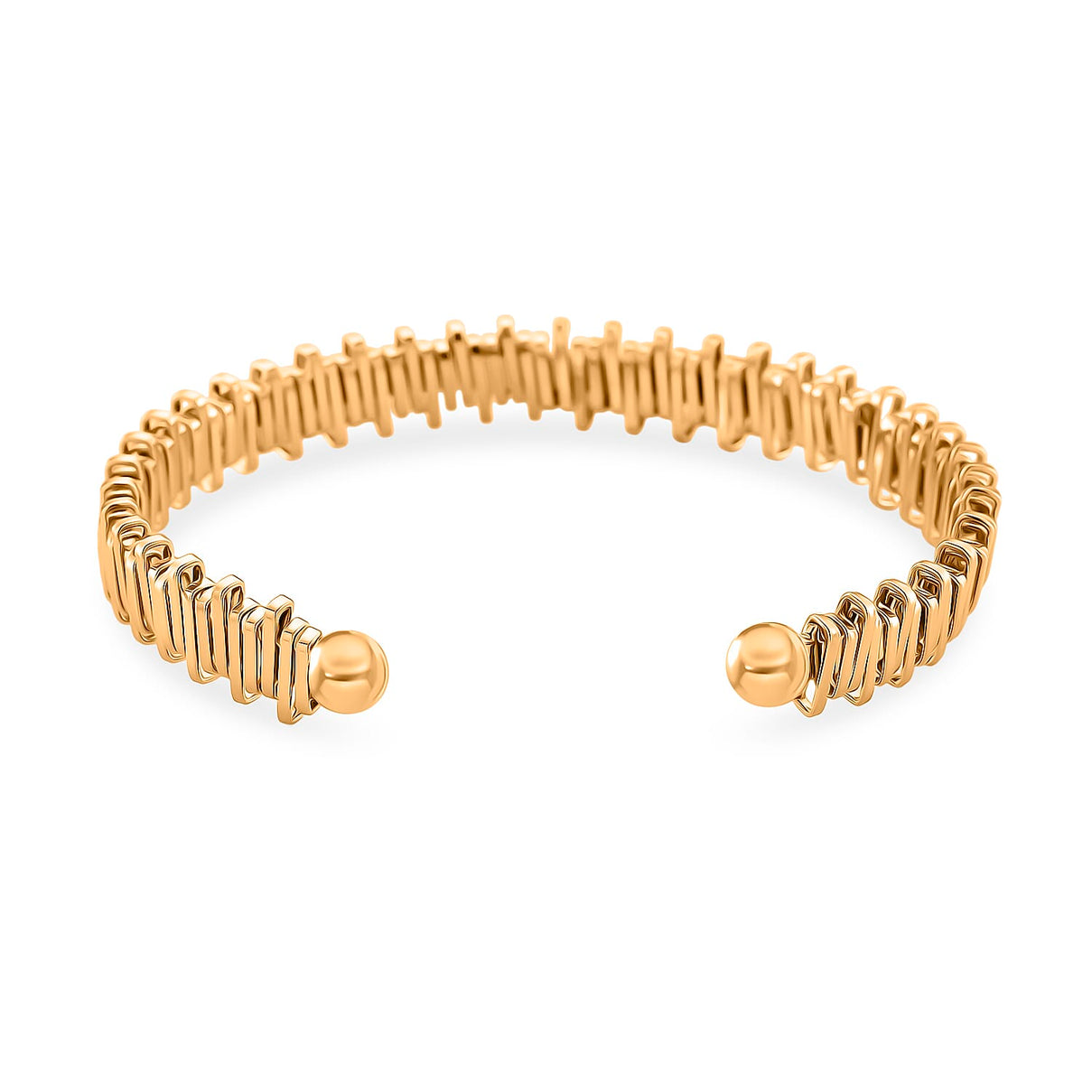 Designer Inspired  Bangle (Size 7.5) in Yellow Gold Tone 8244423 5