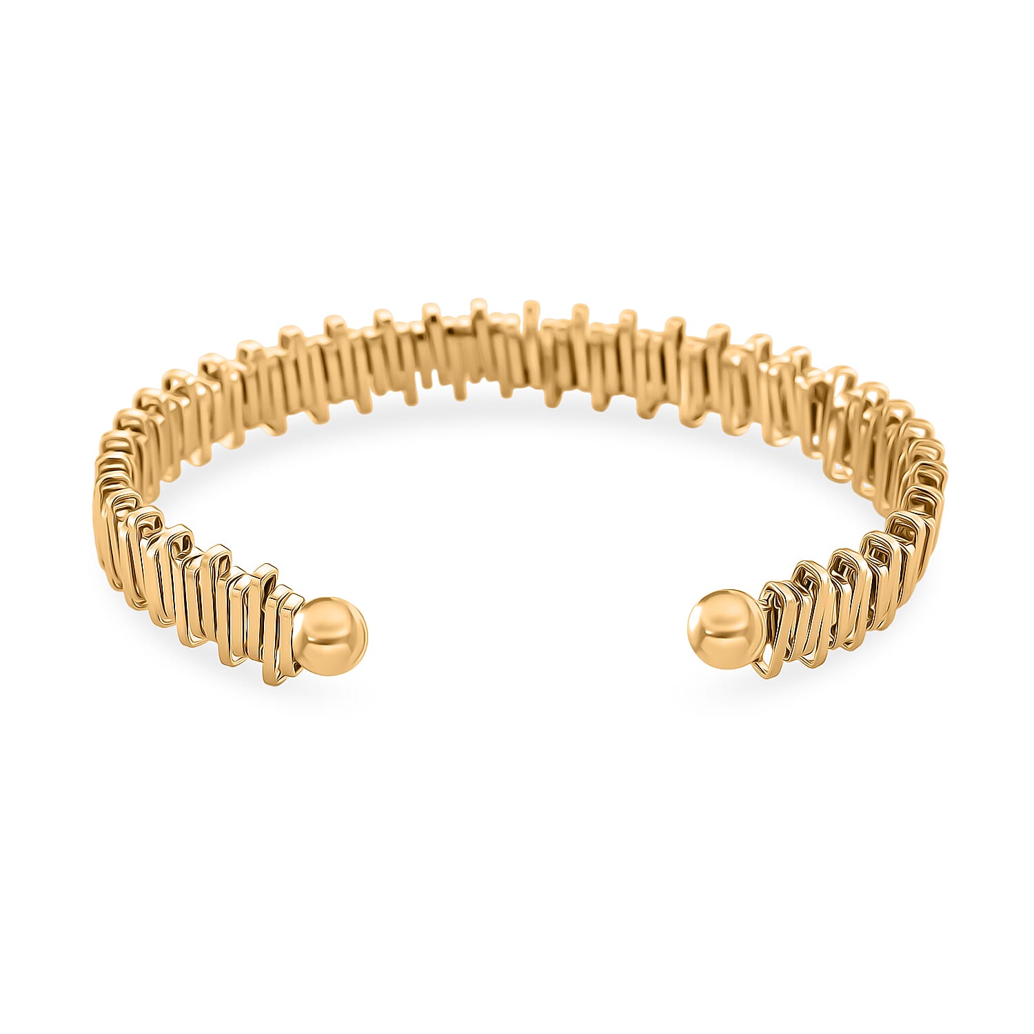 Designer Inspired  Bangle (Size 7.5) in Yellow Gold Tone 8244423 5