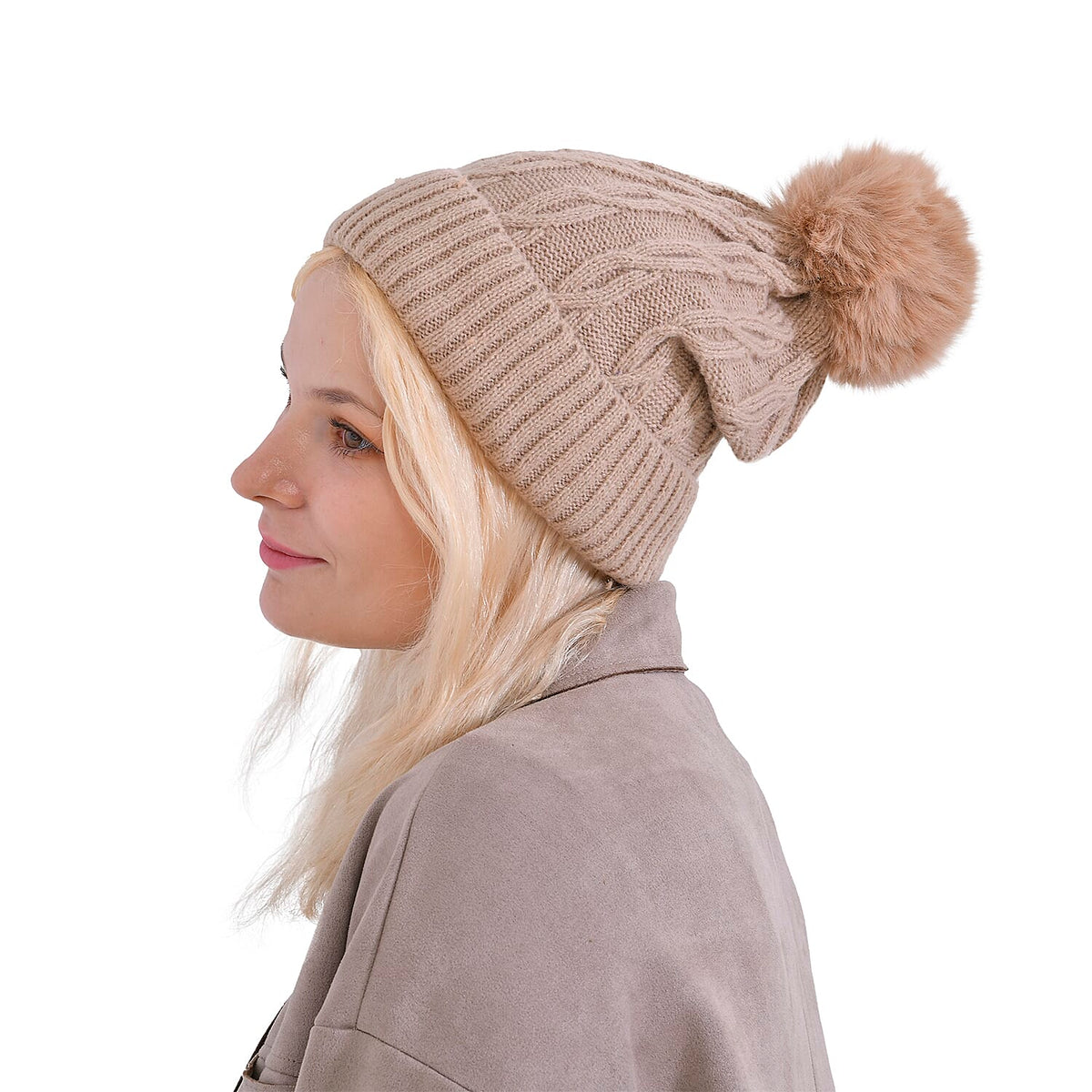 Cuff Beanie - Brown V32698108 4