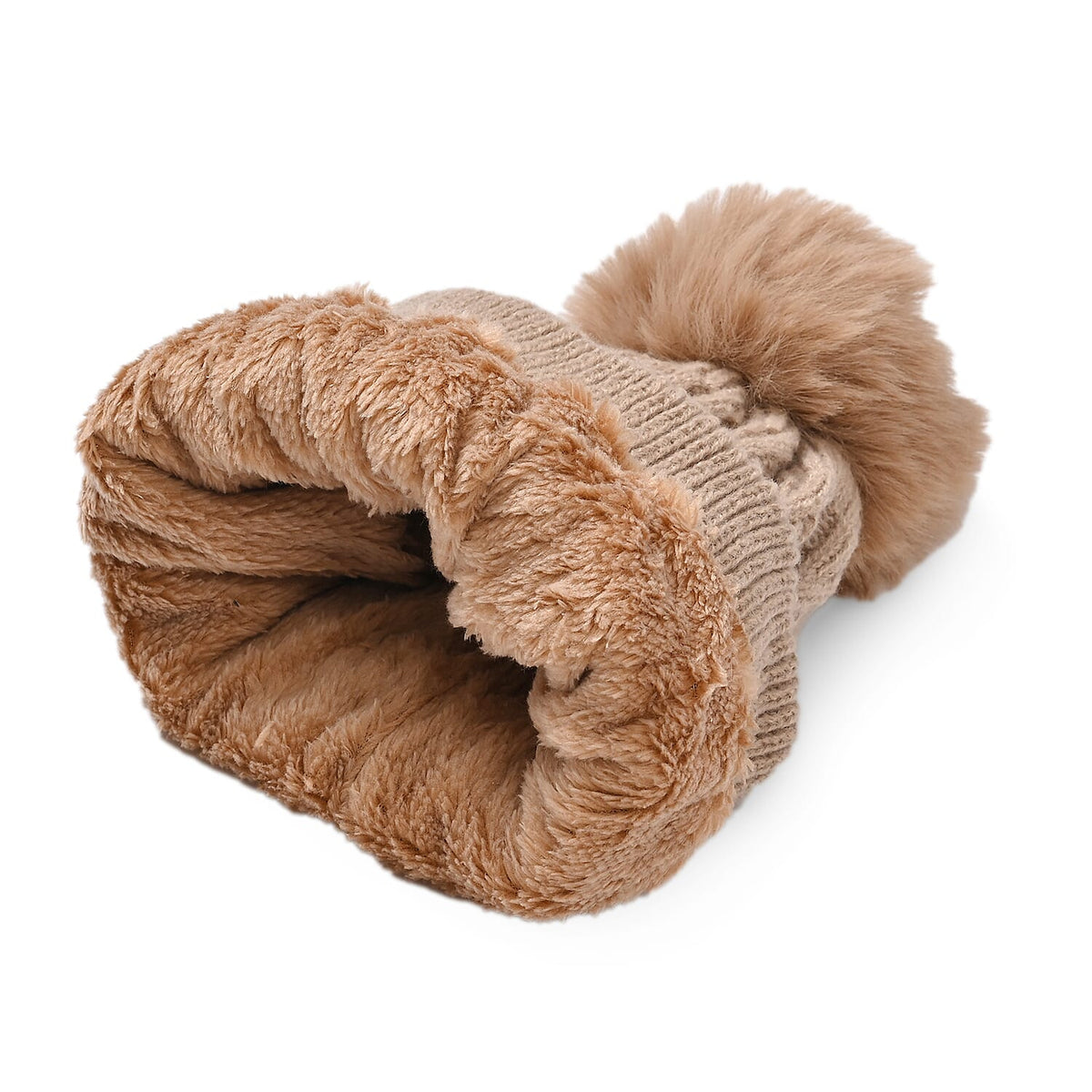 Cuff Beanie - Brown V32698108 8