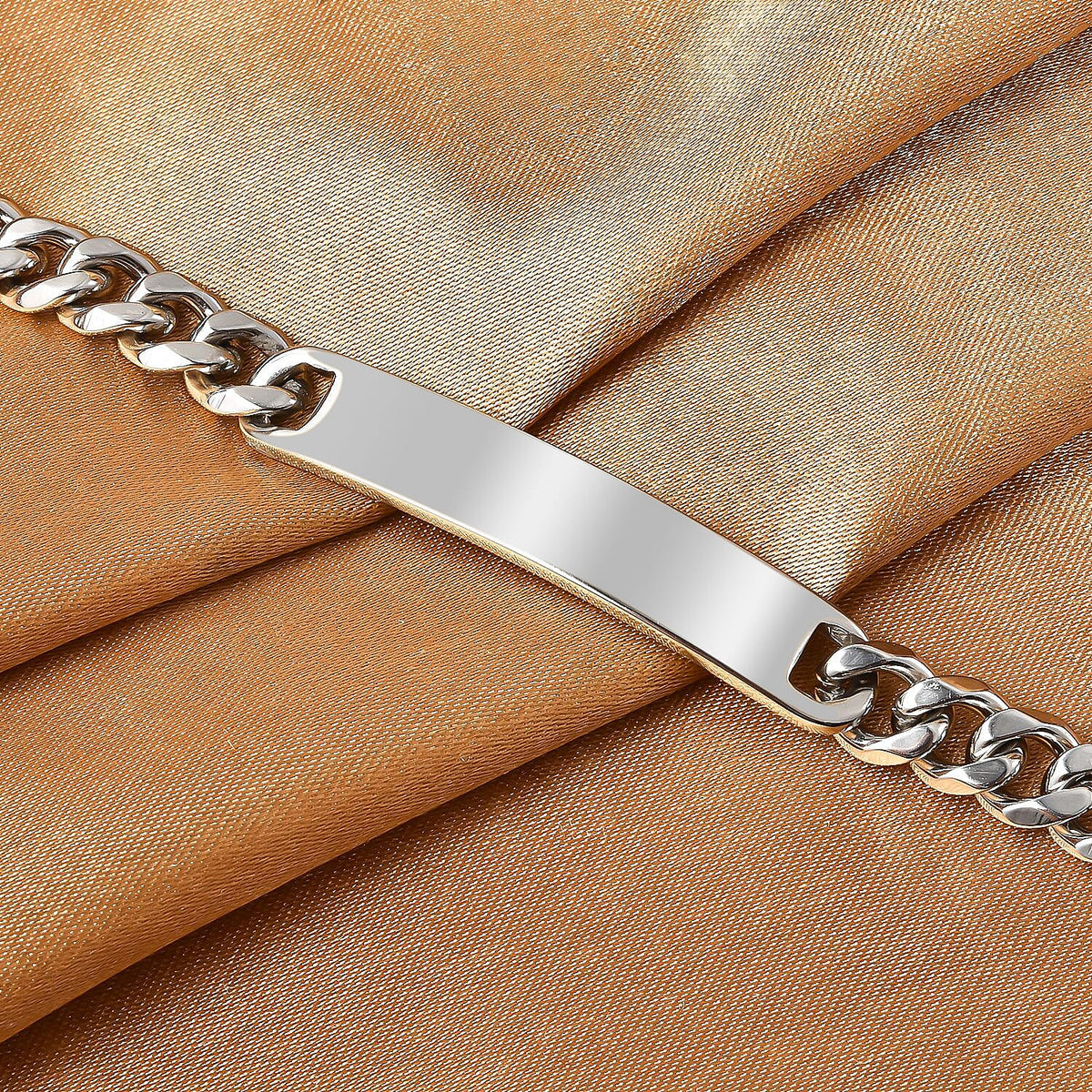Curb Bracelet (Size - 8) With Lobster Clasp in Stainless Steel 3723555 2