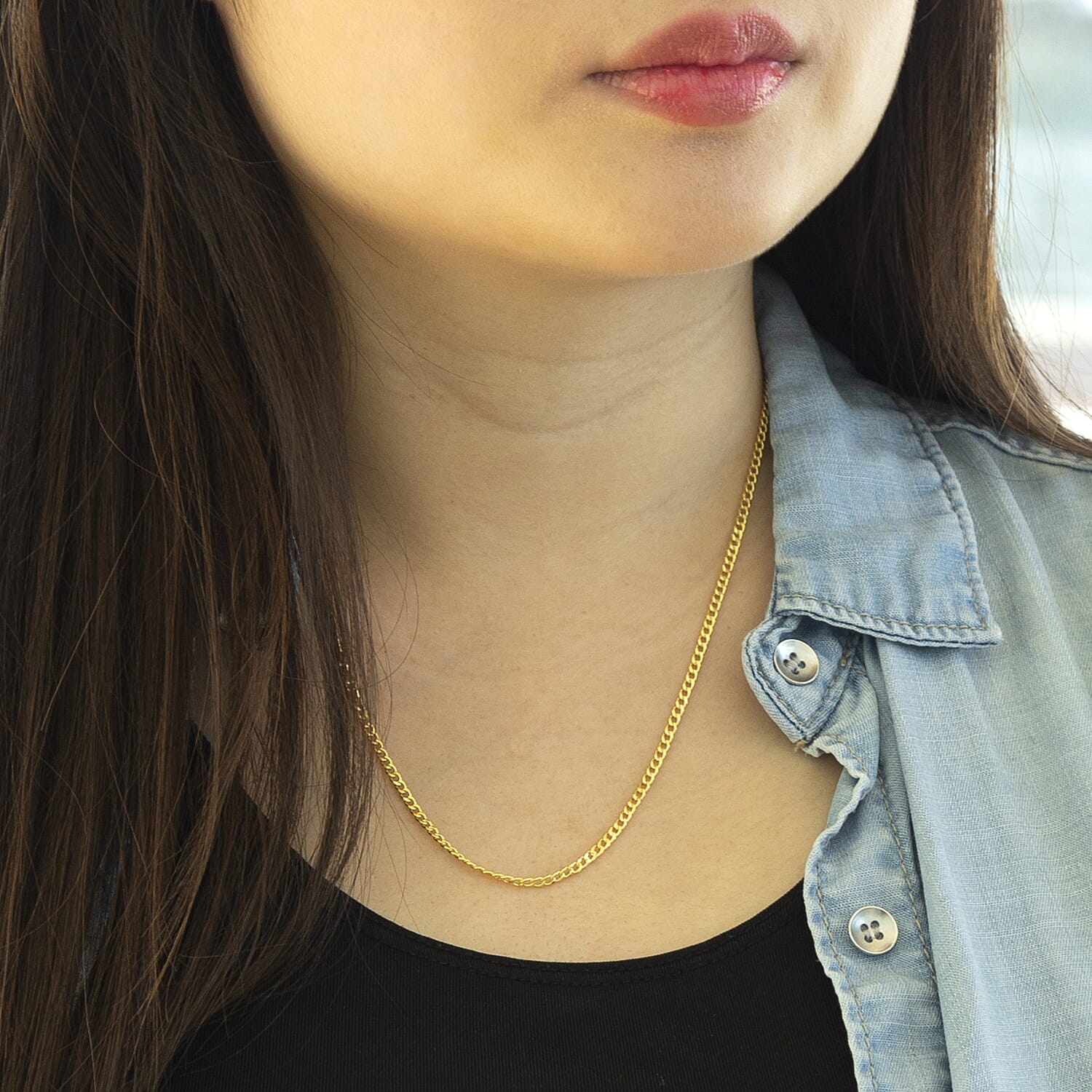Curb Chain 18 Inch in 9K Yellow Gold 7576463 2