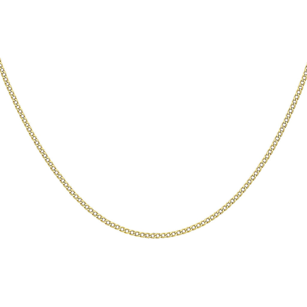 9K Yellow Gold  Chain (Size - 18),  Gold Wt. 1.8 Gms