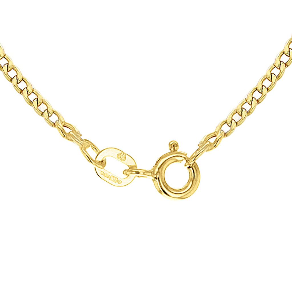 9K Yellow Gold  Chain (Size - 18),  Gold Wt. 1.8 Gms