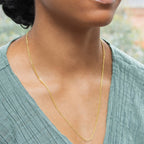 9K Yellow Gold  Chain (Size - 22),  Gold Wt. 2.2 Gms