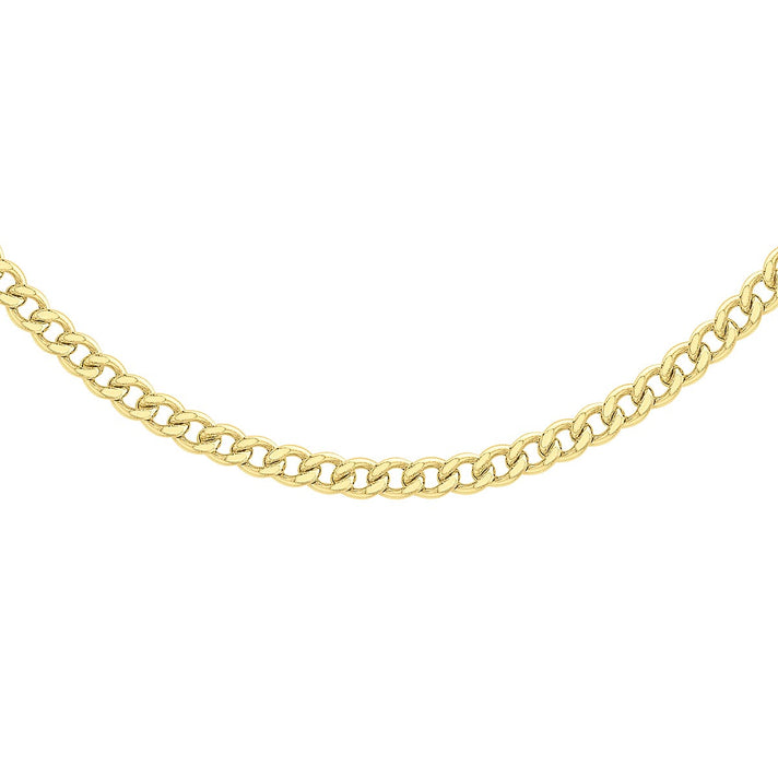 Curb Chain 22 Inch in 9K Yellow Gold 7576469 1