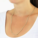 9K Yellow Gold  Chain (Size - 22),  Gold Wt. 7.6 Gms