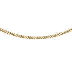 JCK Vegas Close Out- 9K Yellow Gold Curb Necklace(Size 18) with Spring Ring Clasp