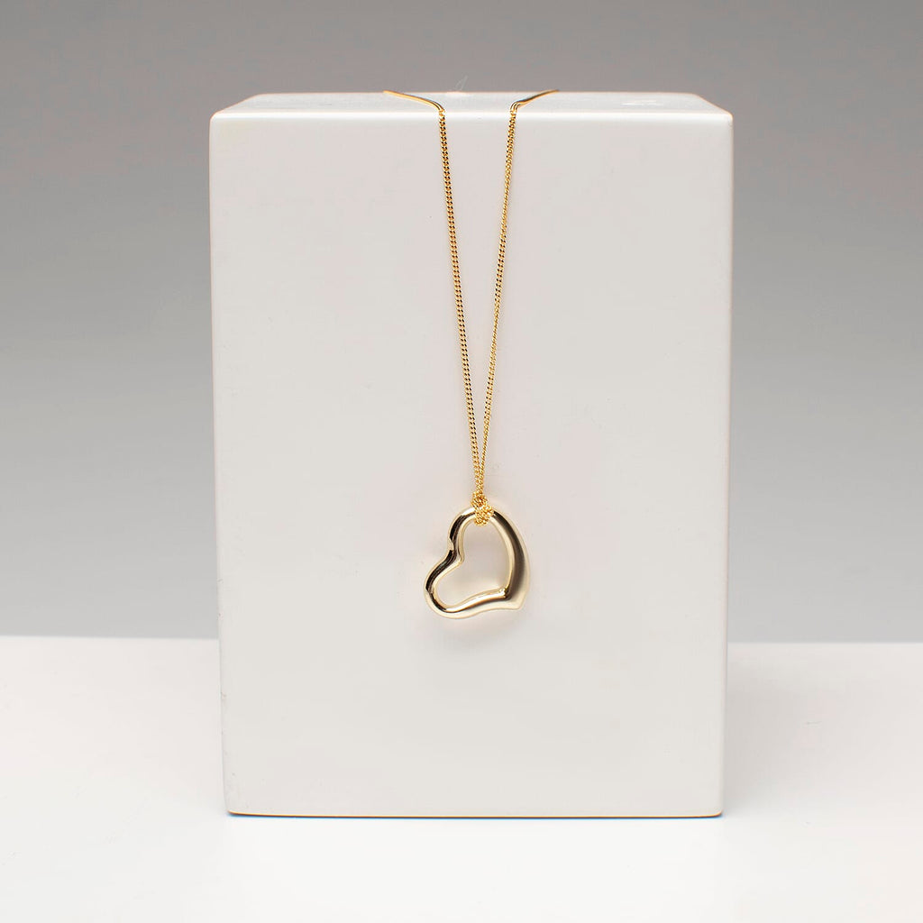JCK Vegas Close Out- 9K Yellow Gold Curb Necklace(Size 18) with Spring Ring Clasp