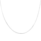 Sterling Silver Curb Chain (Size - 18) with Spring Ring Clasp
