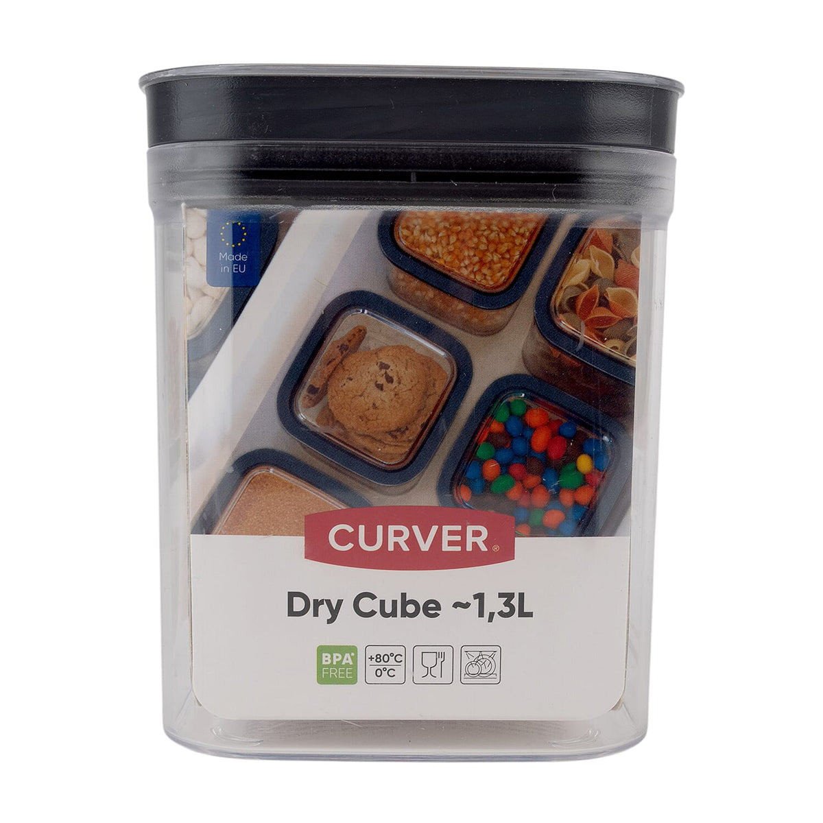 Curver Dry Cube 1.3L Storage Container (One Size) - Clear 8132493 0
