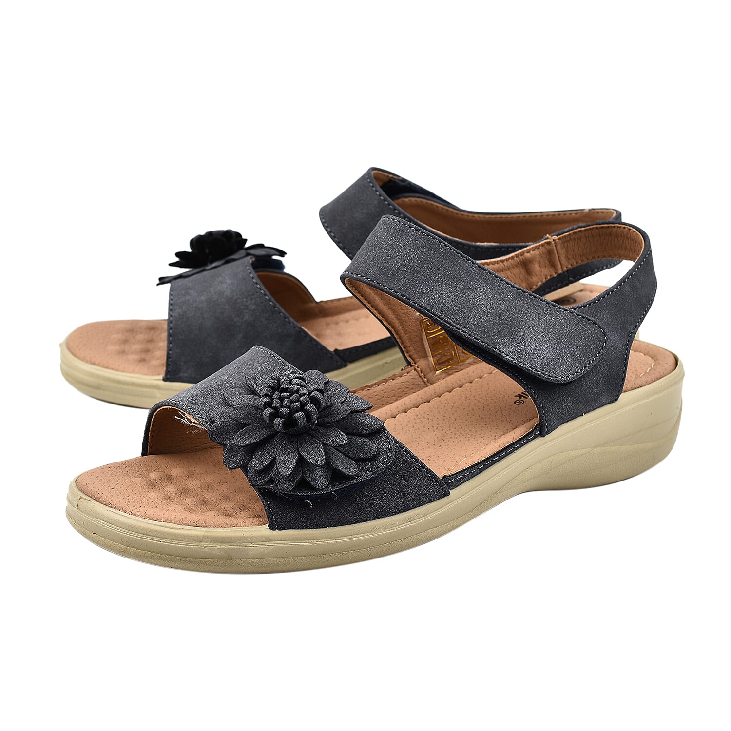 Cushion Walk One Touch Bar Yasmin Ladies Sandal - Navy 7754929 0