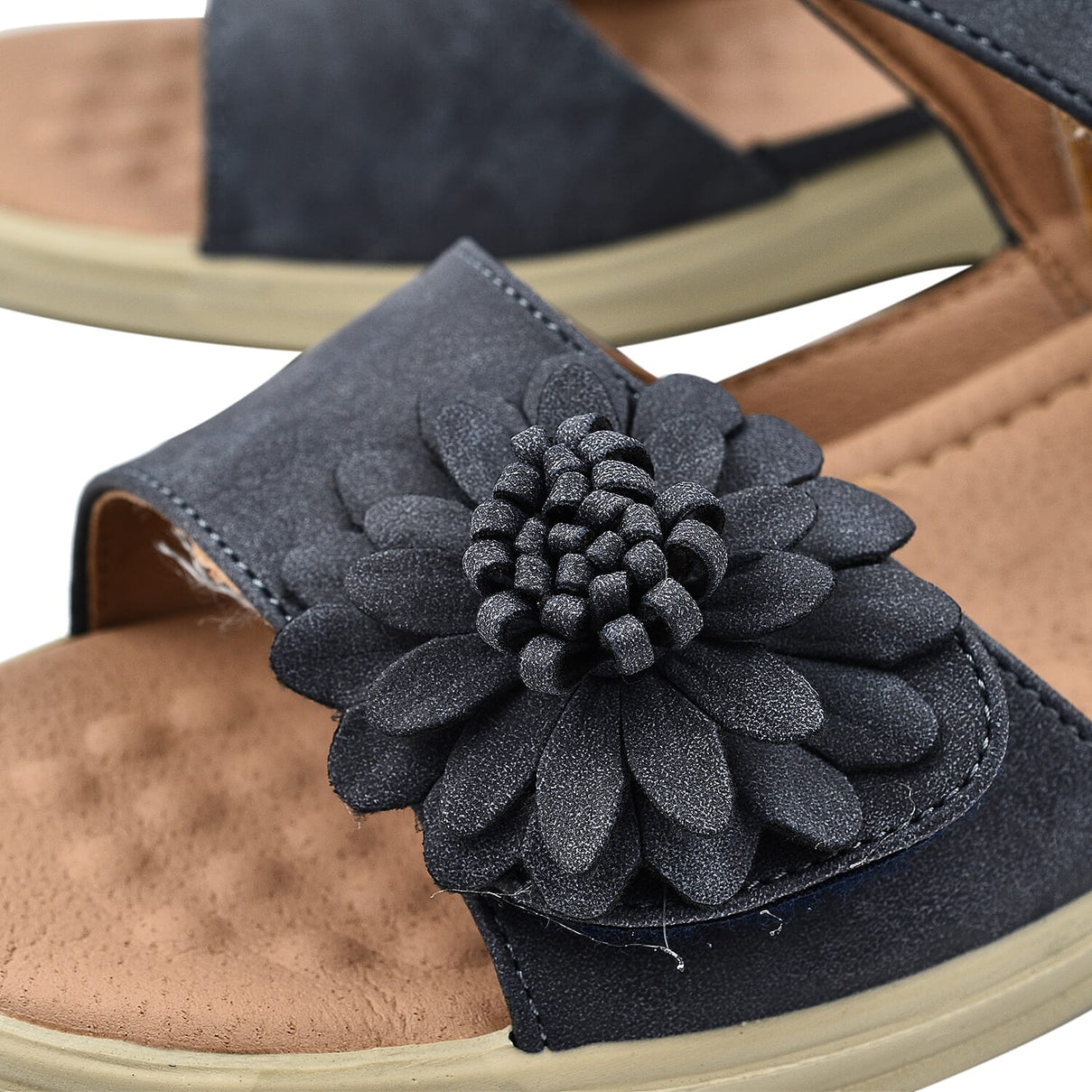 Cushion Walk One Touch Bar Yasmin Ladies Sandal - Navy 7754929 4