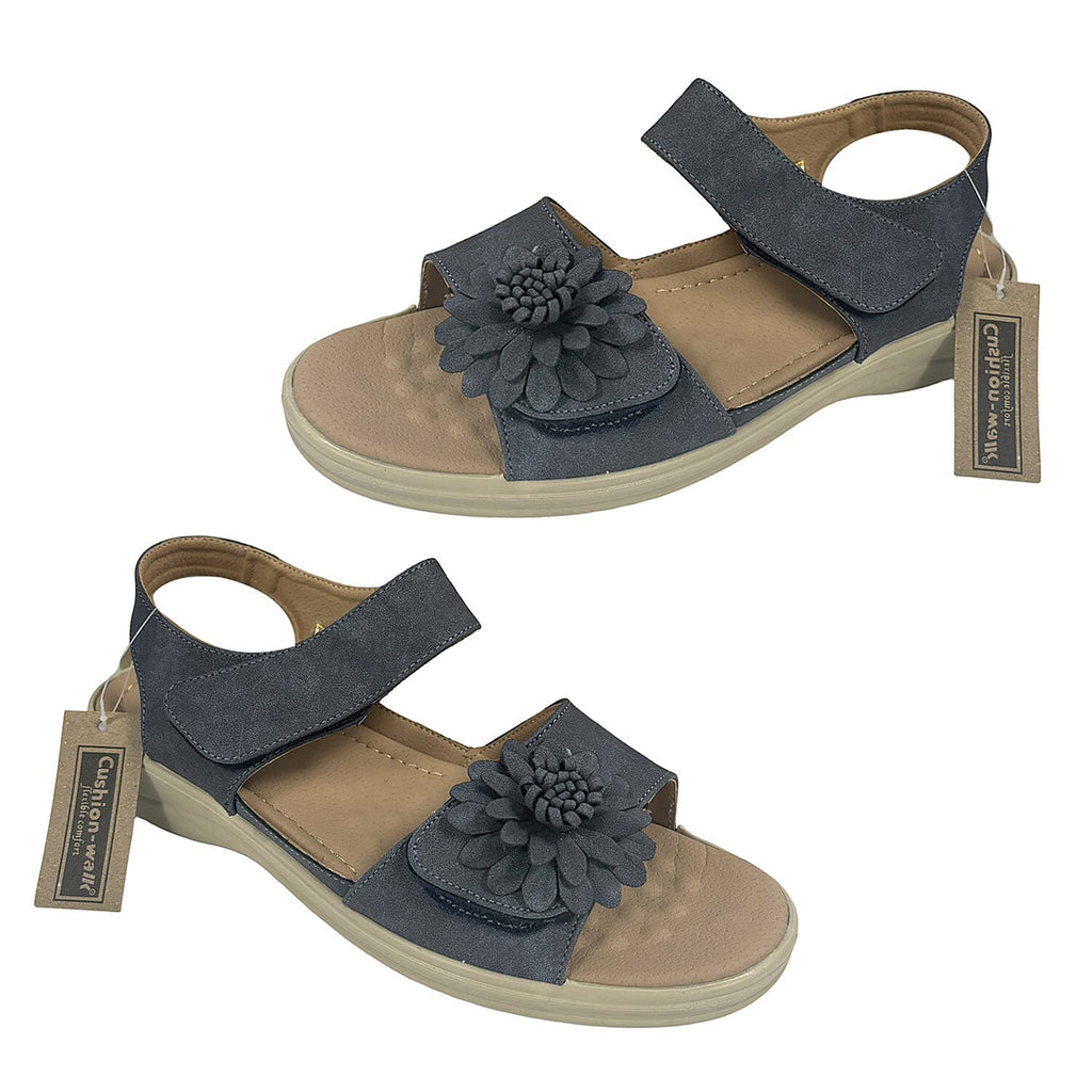 Ladies Sandal (Size 5) - Navy