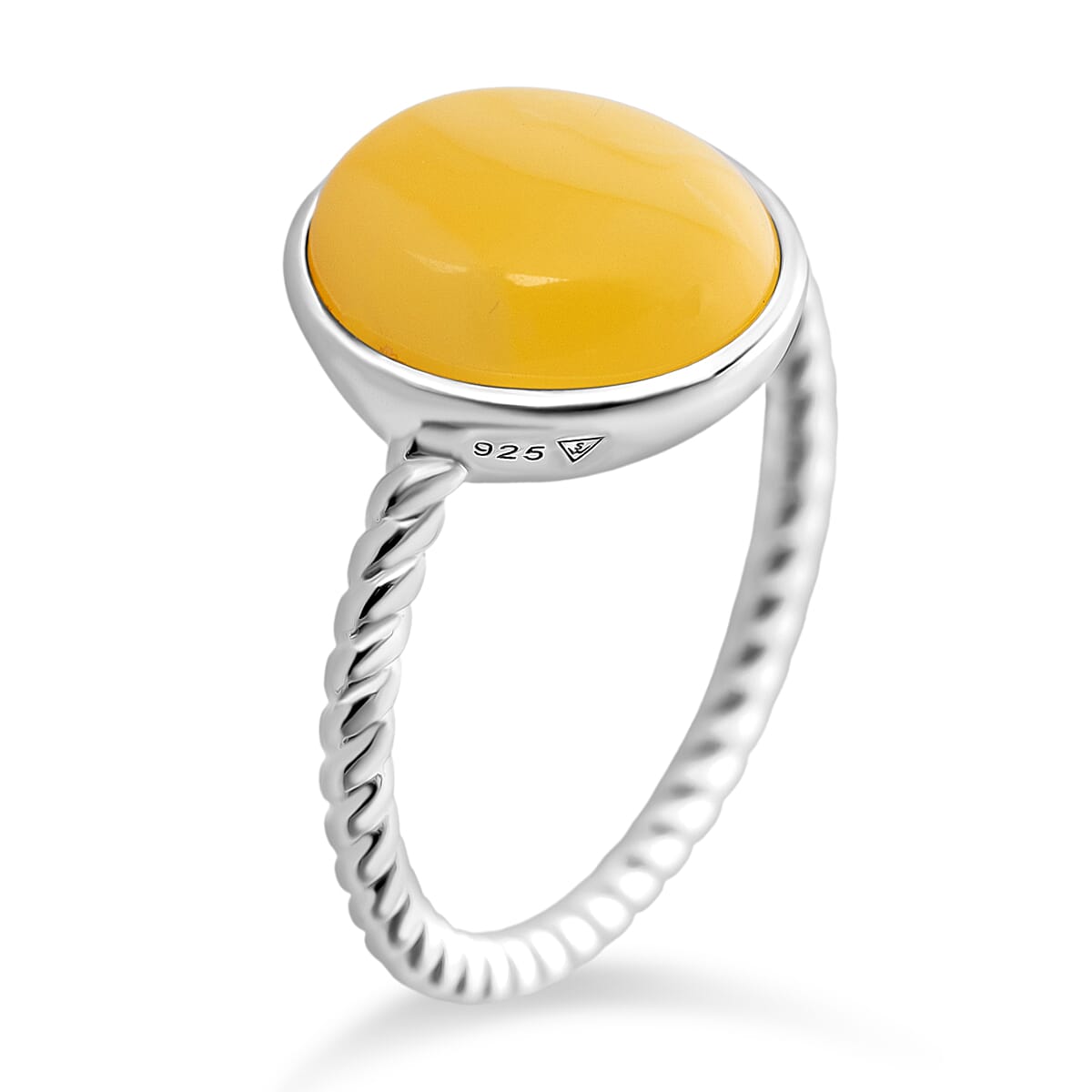 Customer Appreciation Deal - Butterscotch Baltic Amber Ring in Sterling Silver 8079728 0