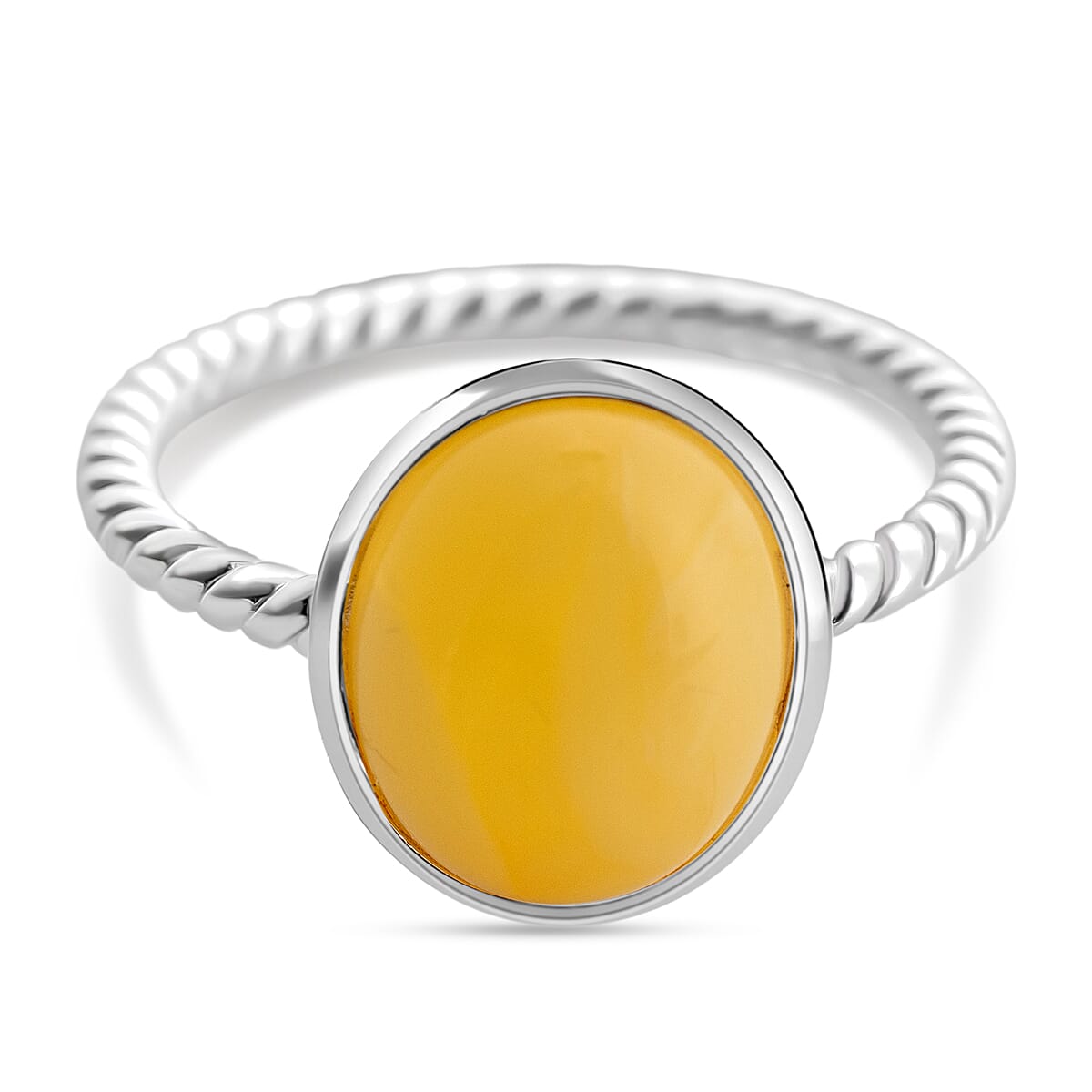 Customer Appreciation Deal - Butterscotch Baltic Amber Ring in Sterling Silver 8079728 1